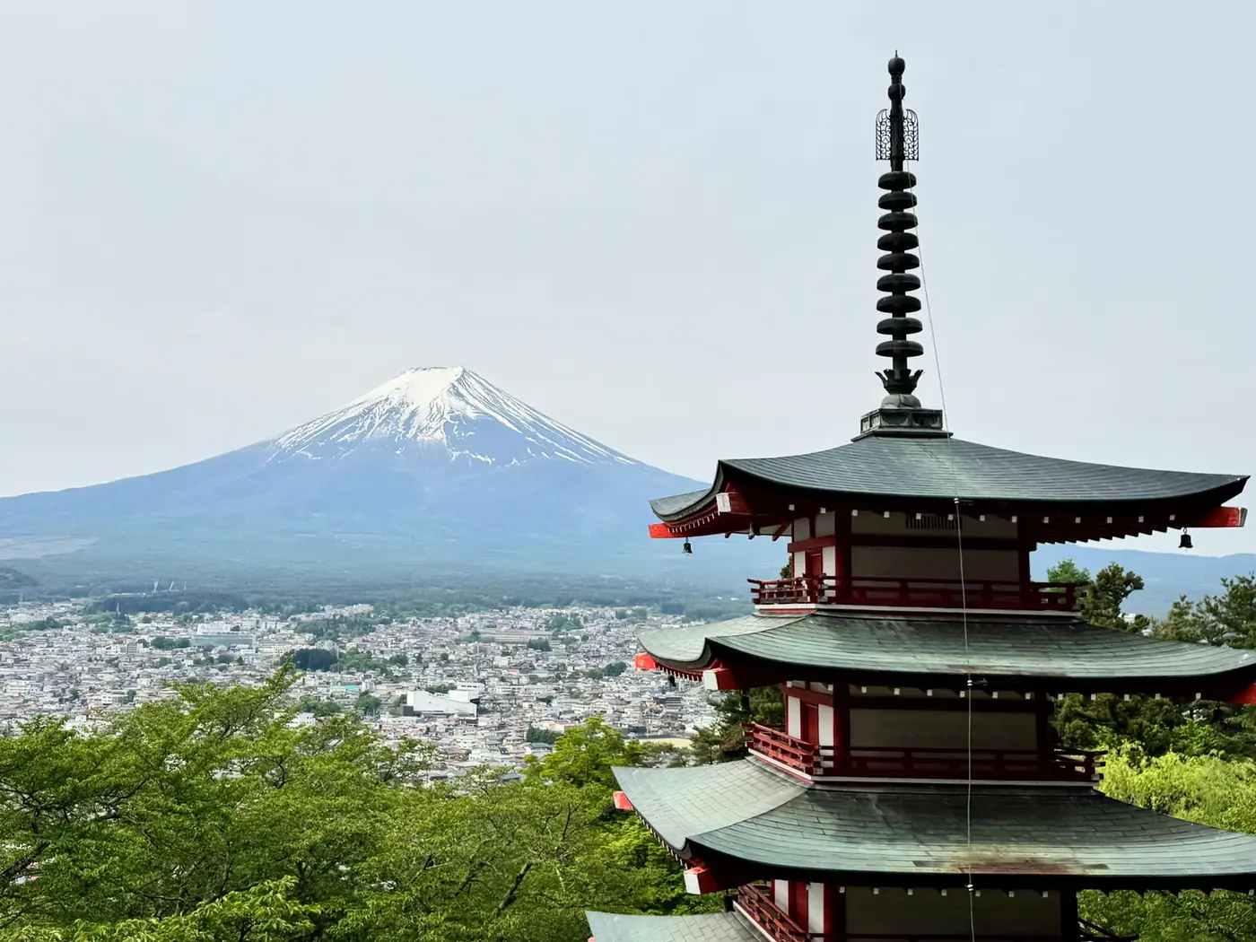 Pagoda Chureito y monte Fuji
